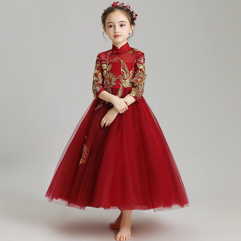 公主走秀婚纱钢琴春夏儿童礼服