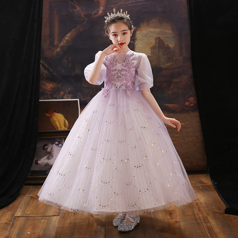生日蓬蓬纱小女孩走秀演出公主裙
