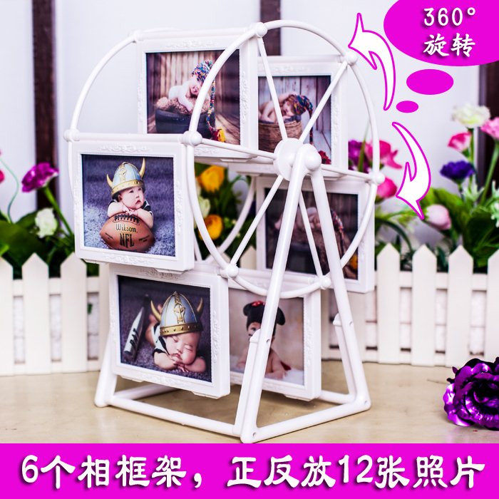 洗照片旋转摩天轮相框5寸婚纱照宝宝照相架创意摆台风车相框组合|msdalam kategori Aksesori rumah, photo Frame/Frame - dari Buy2taobao.com untuk memberikan perkhidmatan ejen Taobao profesional membeli