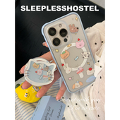 失眠招待所 每个愿望都有你 韩国ins风可爱生日趴适用苹果17promax手机壳磁吸支架iphone16pro原创保护壳15