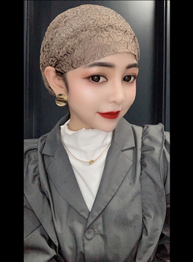 弹力松紧真丝简约时尚穆帽女帽子