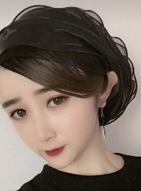 新款时尚网层层休闲风方便包头帽