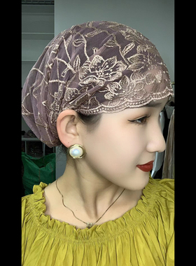 包头帽时尚优雅女春夏