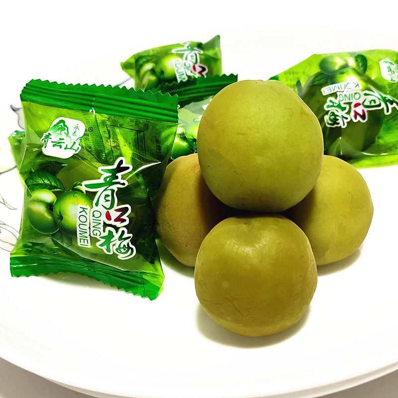 包邮休闲食品 青爽梅脆梅 永泰青云山青口梅500克 酸甜脆大个即食
