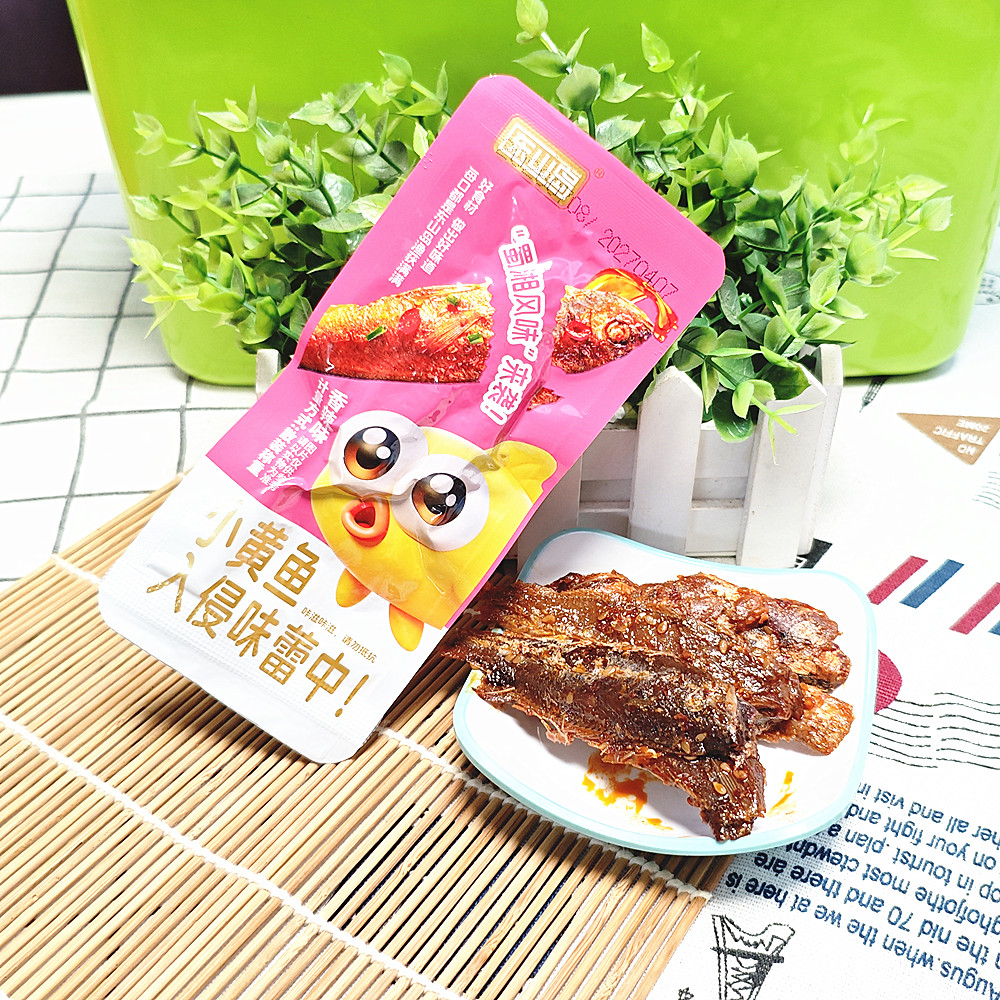 包邮 东山岛小黄鱼香辣味500克 2口味 休闲食品 即食零食 小包装