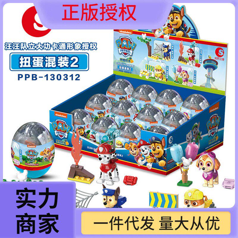 正版汪汪队大功拼装积木套装