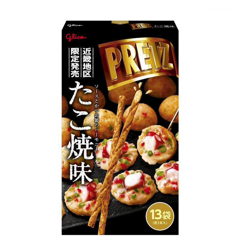 正宗现货日本地区限定饼干棒脆条薯条章鱼烧特色风味零食包