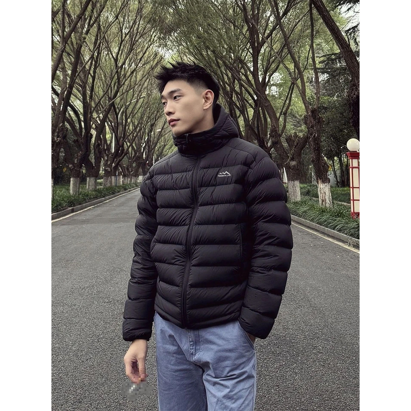 黑色轻便排骨羽绒棉服男款冬季短款轻薄棉服外套美式保暖连帽棉衣,男装,棉衣,淘宝优惠券,粉丝福利购,淘宝优惠卷