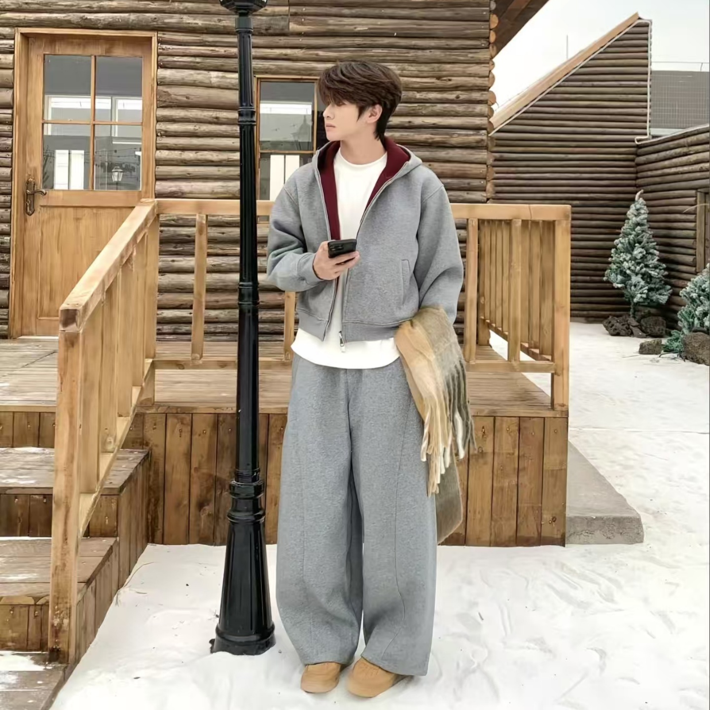 【全场五折】美式复古双拉链夹克