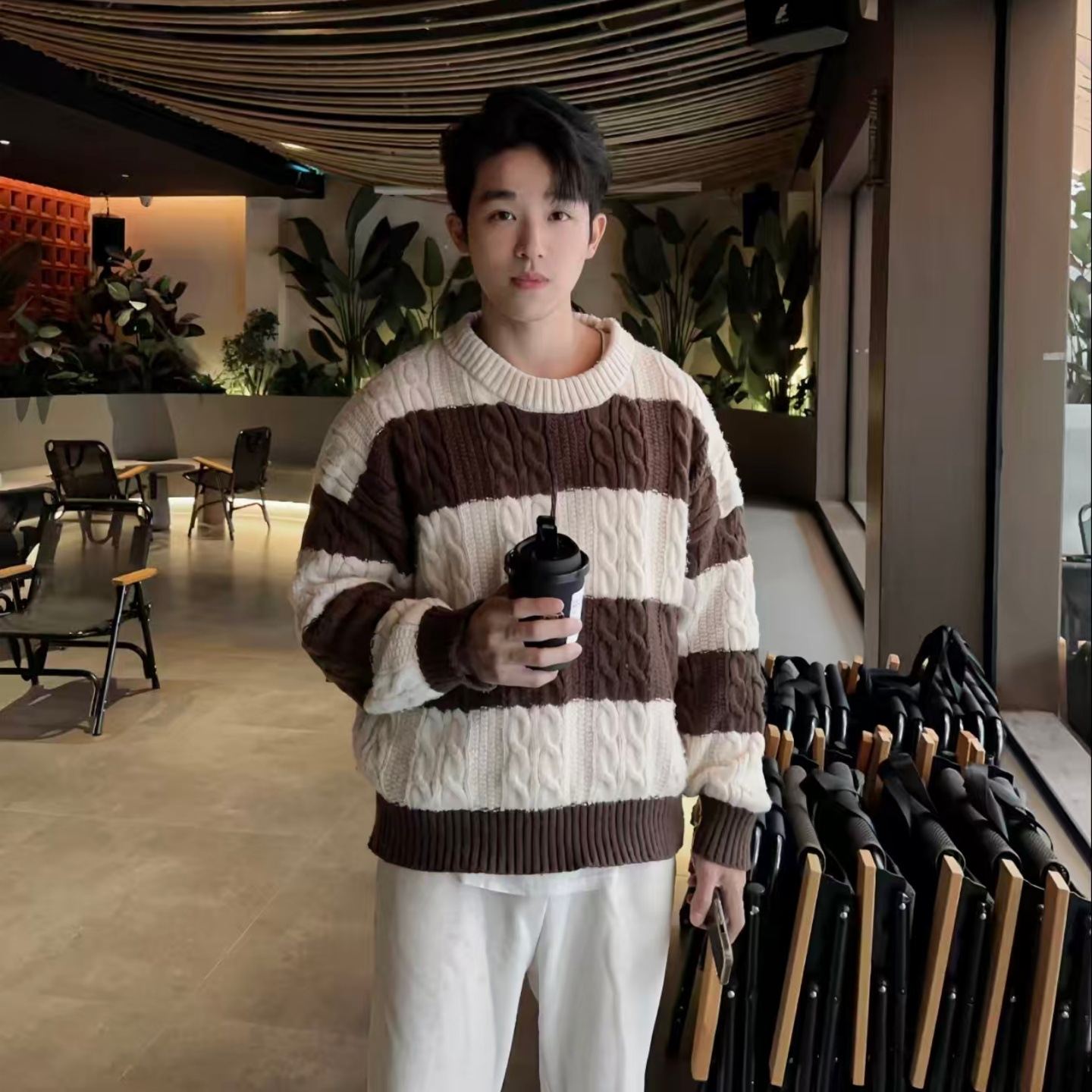 【全场五折】慵懒风针织衫外套潮