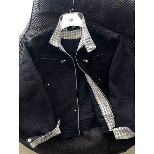 CATSSTAC哈灵顿夹克二代男春秋cleanfit重磅水洗帆布立领工装外套