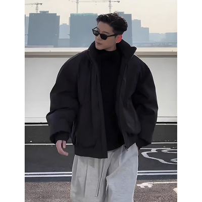 【全场五折】飞行夹克羽绒棉服潮