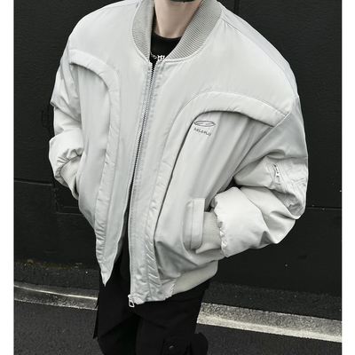 cleanfit美式飞行夹克棉服男款冬季短款解构高级感棒球服外套棉衣