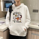 7004*P45NASA联名宇航员连帽卫衣男秋季宽松百搭外套潮牌情侣上衣，男装卫衣，星座414A-2（原B215-2）