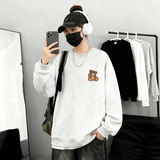 6608*P28美式重磅华棉卫衣春季新款毛巾绣圆领打底衫宽松休闲外套，男装T恤，星座414A-2（原B215-2）