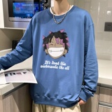 6112*P35美式嘻哈高街圆领卫衣男春秋季宽松百搭港风上衣学生外套，男装卫衣，星座414A-2（原B215-2）