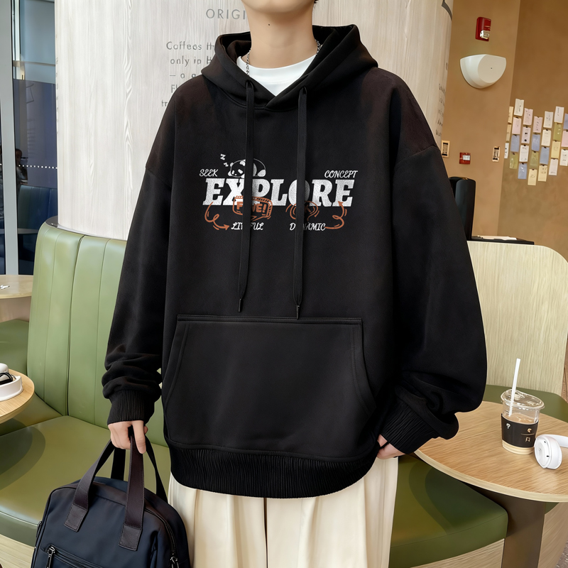 8806*P35风重磅连帽卫衣男春季新款潮牌情侣上衣宽松百搭外套，女装短外套，星座414A-2（原B215-2）