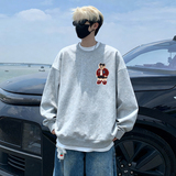 6609*P28美式重磅华棉卫衣春季新款毛巾绣圆领打底衫宽松休闲外套,男装T恤,星座414A-2(原B215-2), 6609*P28美式重磅华棉卫衣春季新款毛巾绣圆领打底衫宽松休闲外套,男装T恤,星座414A-2(原B215-2),