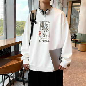 6632*P28美式重磅华棉卫衣男秋季新款潮牌百搭上衣宽松休闲外套,女装短外套,星座414A-2（原B215-2）