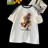 TE15*P33夏天痞帅短袖t恤男夏季新款潮牌青少年半袖宽松百搭衣服，商品下架区，星座414A-2（原B215-2）