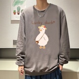 6106*P35港风ins纯棉圆领卫衣男美式高街春秋上衣服潮牌学生外套，男装卫衣，星座414A-2（原B215-2）