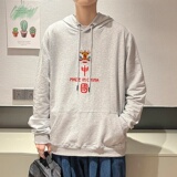 7003*P45潮ins连帽卫衣男秋冬季打底内搭长袖上衣宽松百搭外套，男装卫衣，星座414A-2（原B215-2）