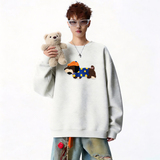 6638*P28美式重磅华棉卫衣男秋季新款潮牌毛巾绣上衣宽松休闲外套，女装短外套，星座414A-2（原B215-2）