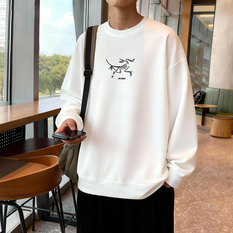 6620*P28美式重磅华棉卫衣男女春季新款圆领百搭上衣宽松休闲外套,女装短外套,星座414A-2（原B215-2）