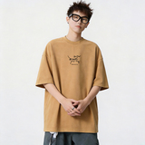 TU03*P20重磅情侣短袖t恤男女夏季潮流痞帅体恤宽松百搭半袖上衣，男装T恤，星座414A-2（原B215-2）