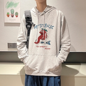 7021*P45 港风连帽卫衣男秋季潮ins大码衣服美式高街潮牌休闲外套图片
