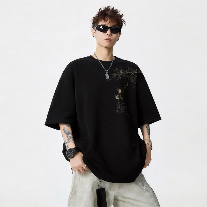 TU01*P20风情侣短袖t恤男夏季潮流痞帅体恤宽松百搭半袖上衣，男装T恤，星座414A-2（原B215-2）