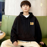 8804*P35美式重磅连帽卫衣男春季新款潮牌刺绣上衣服宽松百搭外套，女装短外套，星座414A-2（原B215-2）