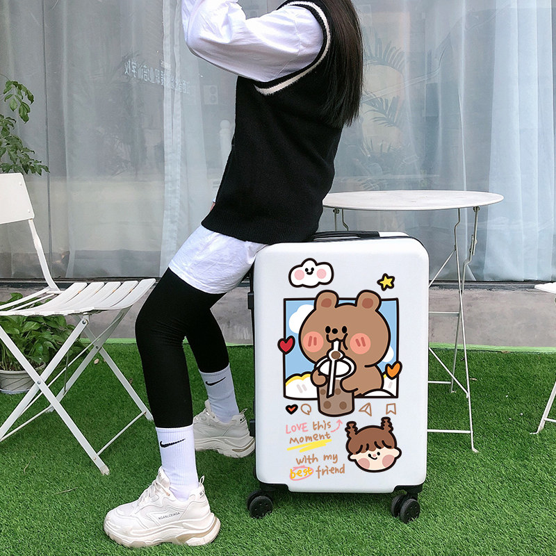 trunk Net Red ins student lovely solar system girl Universal wheel 20 small-scale Travel Trolley 24 inchin the Leather/Lady bags/Men's bag, Suitcase  category - from Buy2taobao.com to provide professional Taobao agent buy service