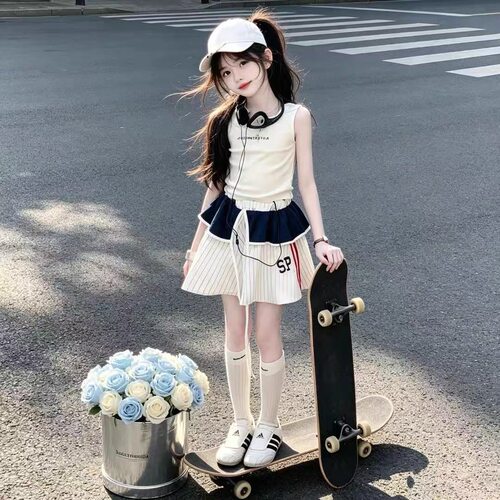 【送运费险】设计感辣妹风两件套