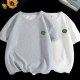 短袖男夏季潮流宽松五分半袖上衣服男士T恤华夫格HT063P25控40，男装T恤，星座414A-3（原B215-3）
