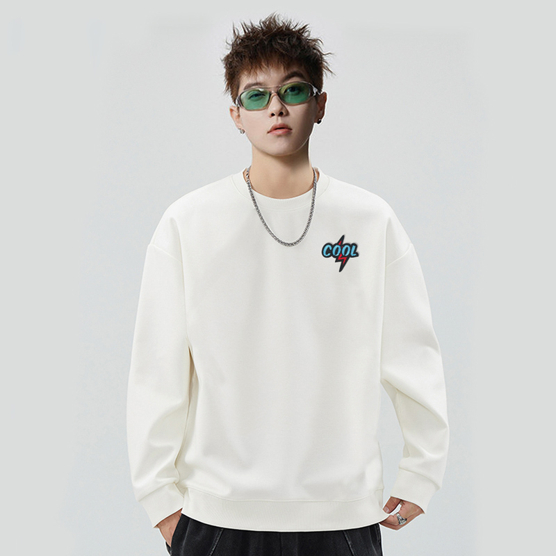 380克大码卫衣刺绣标圆领长袖卫衣潮牌新款宽松男YW289P38控58，男装卫衣，星座414A-3（原B215-3）