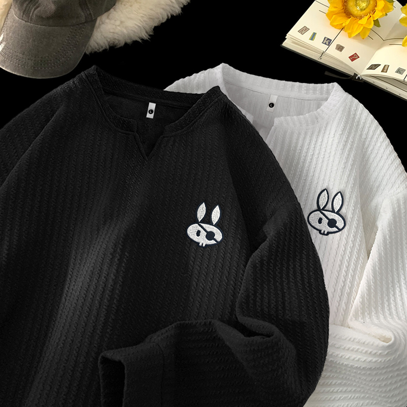 长袖T恤男女春秋季高级感肌理感打底衫叠穿内搭卫衣VW277P28，男装T恤，星座414A-3（原B215-3）