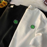 短袖男夏季潮流宽松五分半袖上衣服男士T恤华夫格HT063P25控40，男装T恤，星座414A-3（原B215-3）