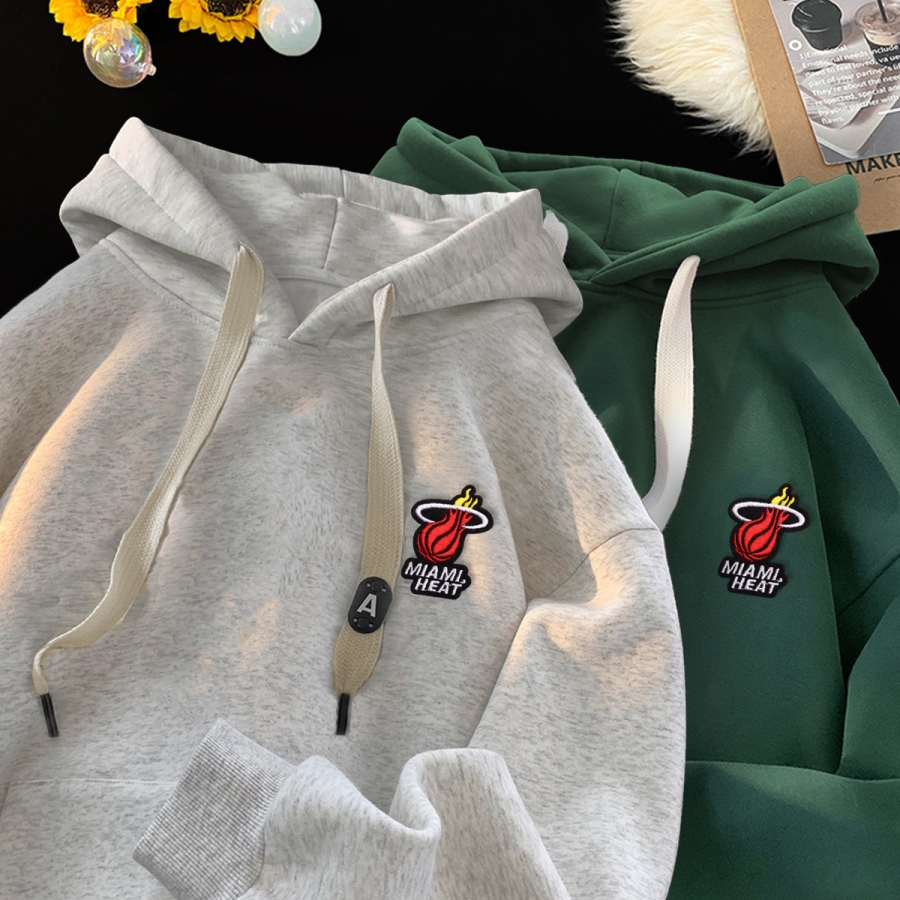 刺绣字母秋季连帽卫衣嘻哈街头潮牌宽松帽衫上衣服AW228P55控75，男装卫衣，星座414A-3（原B215-3）