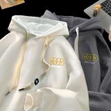 字母秋季连帽卫衣嘻哈街头潮牌宽松帽衫上衣服AW9231P55控75，男装卫衣，星座414A-3（原B215-3）