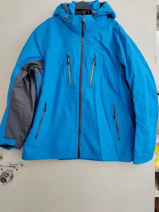 LINING李宁男款连帽保暖防风摇粒绒内里三合一冲锋衣