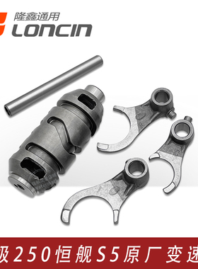 隆鑫KE250无极250RR恒舰S5 LX250GS发动机换挡机构拨叉变速鼓总成