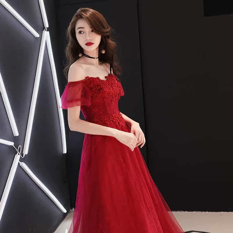 敬酒服新娘秋冬季2018结婚新款红色宴会高贵优雅回门订婚晚礼服女|ruв категории Женская одежда, Cвадебные платья, платье/вечернее платье - от Buy2taobao.com для оказания профессиональной услуги покупки агента Taobao