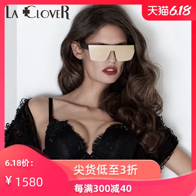 LACLOVER兰卡文梦幻礼赞系列蕾丝刺绣4/4聚拢文胸LC11DH1