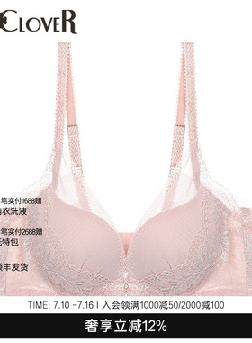 LACLOVER兰卡文轻舞美塑3/4模杯性感蕾丝内衣LC11UB2