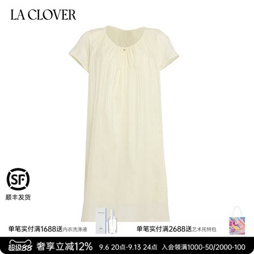 兰卡文(LA CLOVER)生活艺术家半袖睡裙CC44ABO1