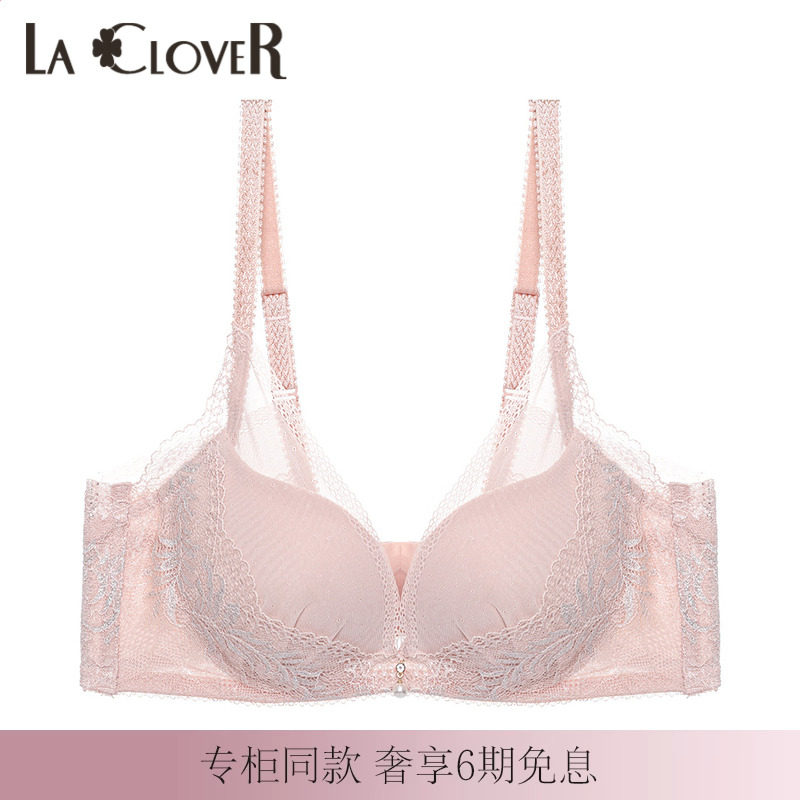 LACLOVER兰卡文轻舞美塑3/4模杯性感蕾丝内衣LC11UB2