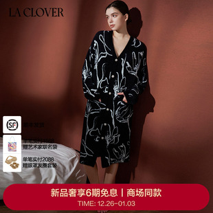 25秋冬 花韵系列雪貂绒长款 兰卡文 CLOVER 家居袍CC48AAM1