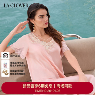 爱玛庄园短袖 CLOVER 睡裙女轻奢LC44ZK1 兰卡文