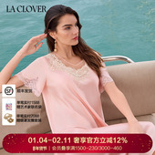 兰卡文 睡裙女轻奢LC44ZK1 爱玛庄园短袖 CLOVER